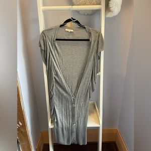 Costa Blanca long grey cardigan